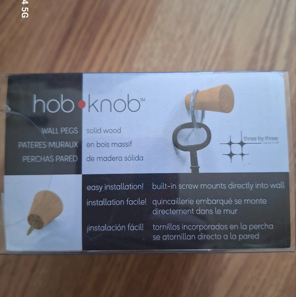 Hob Knob Wooden Knob Set